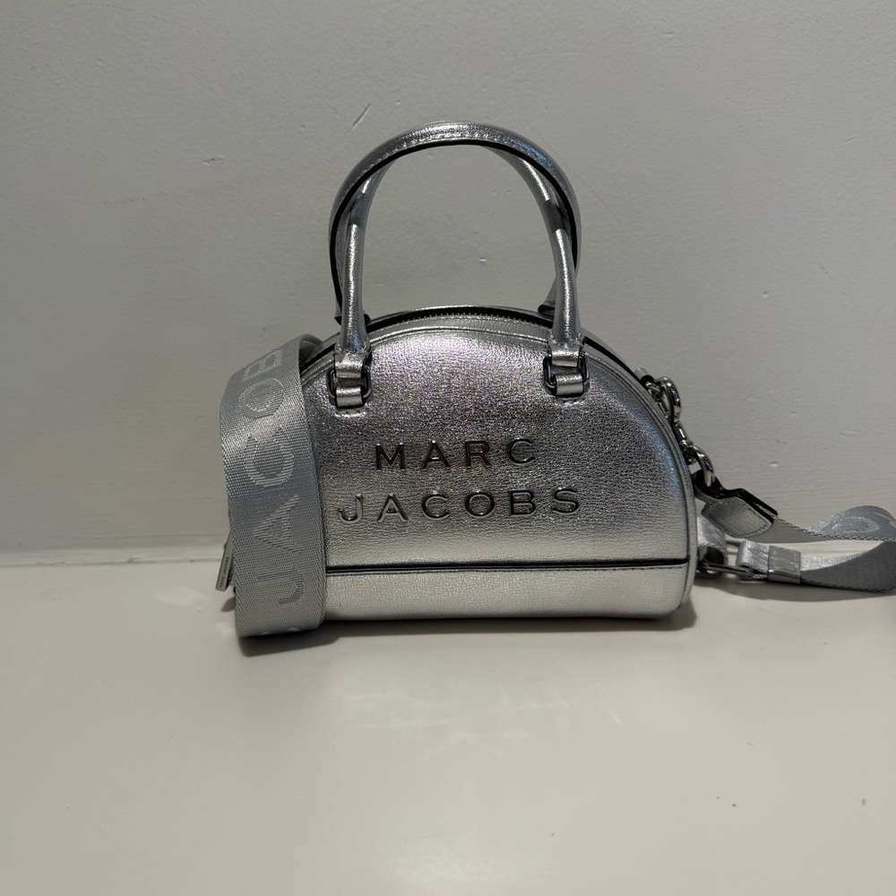 NWT Marc Jacobs Bowling Bag silver